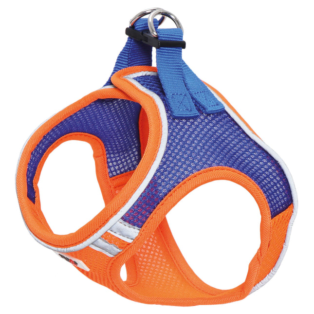 Arnés bicolor naranja y azul XT-DOG S