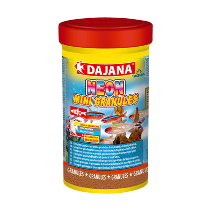 Alimento NEON MINI GRANULES de DAJANA de 100 ml.