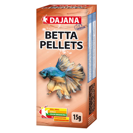 Alimento BETTA PELLETS de DAJANA de 15 gramos