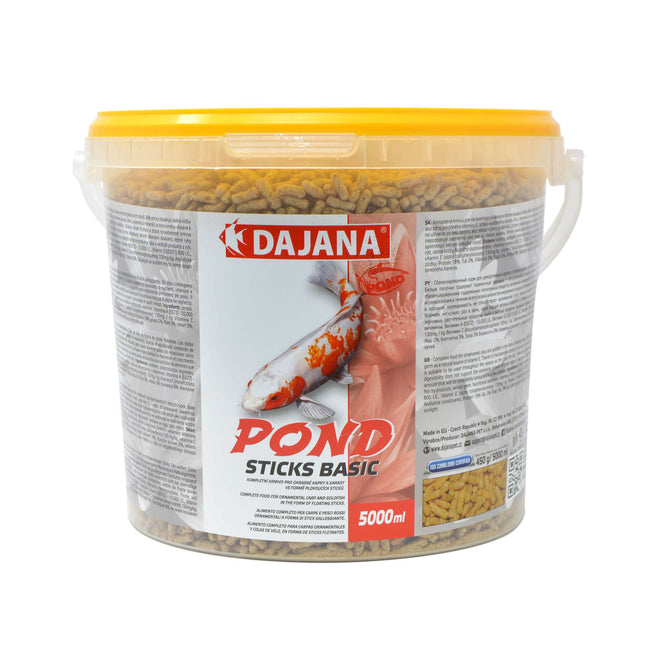 Alimentos para peces de estanque STICKS BASIC de DAJANA de 5 ltr.