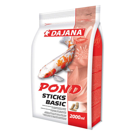 Alimentos para peces de estanque STICKS BASIC de DAJANA de 2 ltr.