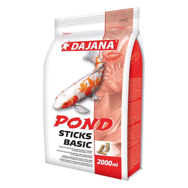 Alimentos para peces de estanque STICKS BASIC de DAJANA de 2 ltr.