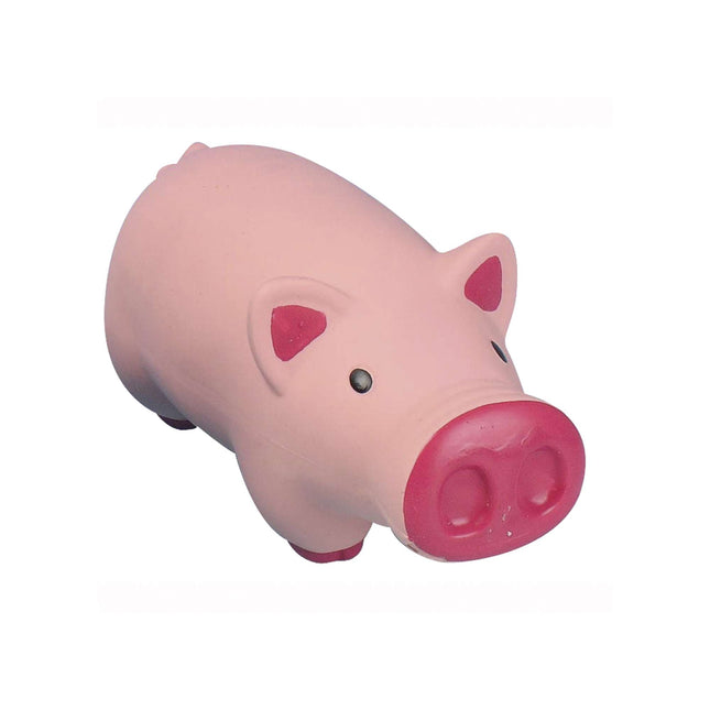 Juguete Cerdito de látex con sonido para perros 17.50 cm.
