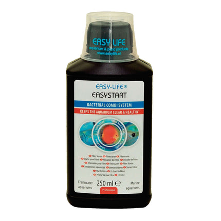 Concentrado de bacterias nitrificantes para acelerar el ciclado: EASYSTART de EASY-LIFE de 250 ml.
