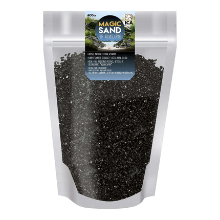 Arena MAGIC SAND negra 1 mm 400 gramos
