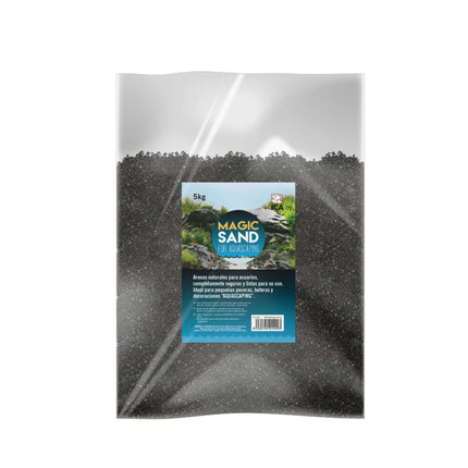 Arena MAGIC SAND negra 1 mm 5 kg.