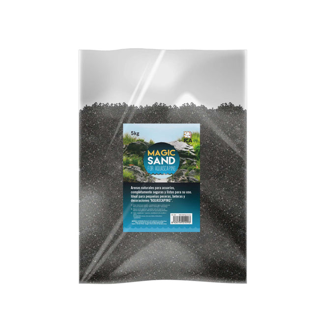 Arena MAGIC SAND negra 1 mm 5 kg.