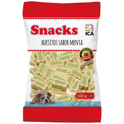 Snack Huesitos mentolados 100 gramos (Pack de 25 uds)
