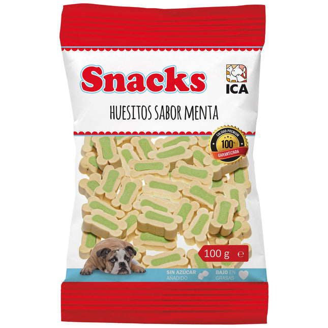 Snack Huesitos mentolados 100 gramos (Pack de 25 uds)