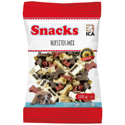 Snack Huesitos Mix carne 100 gramos (Pack de 25 uds)