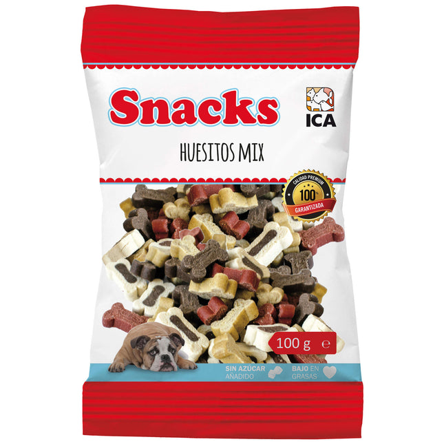 Snack Huesitos Mix carne 100 gramos (Pack de 25 uds)