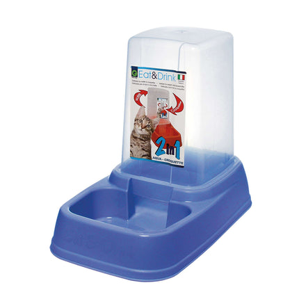 Tolva antideslizante con comedero y bebedero grande GP 3.70L