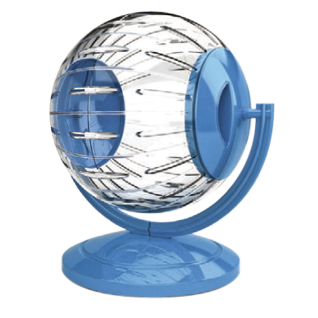 Accesorio de recreo Bola de ejercicio plástica con base para hámster 12.50 cm.