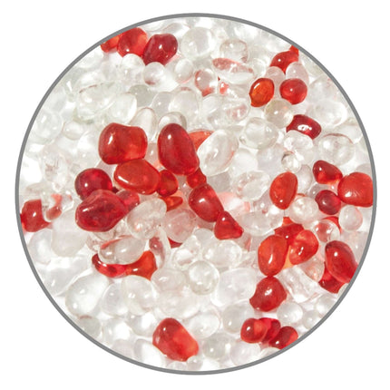 Grava de cristal roja 400 gramos