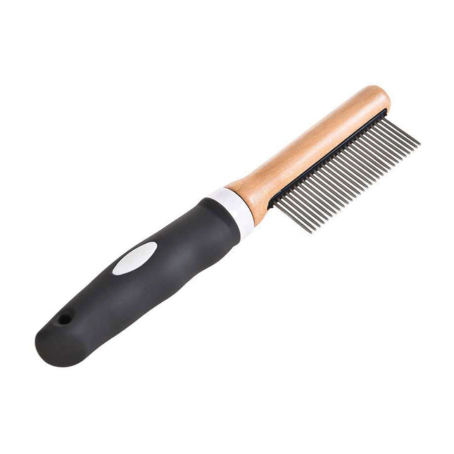 Peine fino de bambú XT-DOG de 21 cm