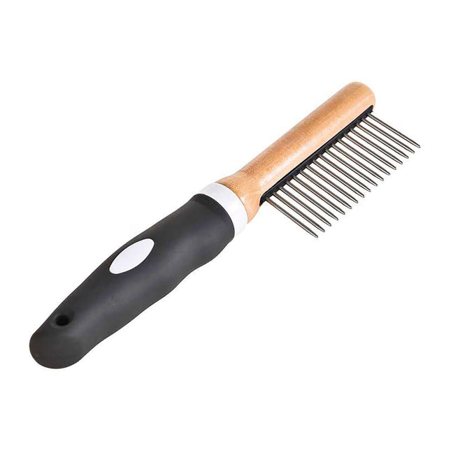 Peine grueso de bambú XT-DOG de 21,20 cm