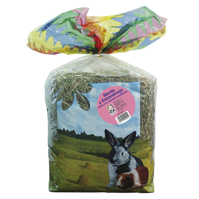 Heno Premium con menta y escaramujo de 500 gramos (Pack de 6 uds)
