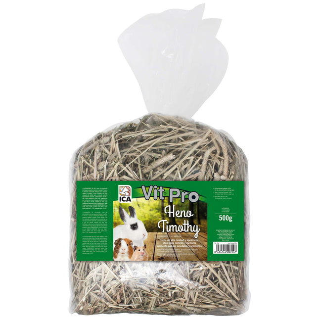 Heno Timothy de 500 gramos (Pack de 6 uds)
