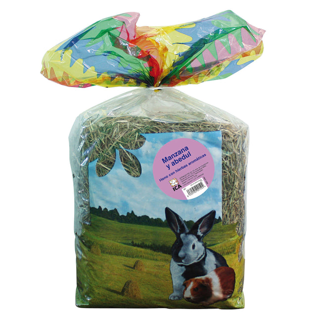 Heno Premium con manzana y abedul de 500 gramos (Pack de 6 uds)