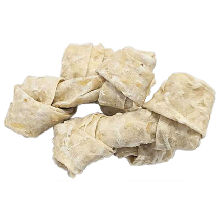 Huesos de piel con nudo sabor pollo NutraDog 25 unds.