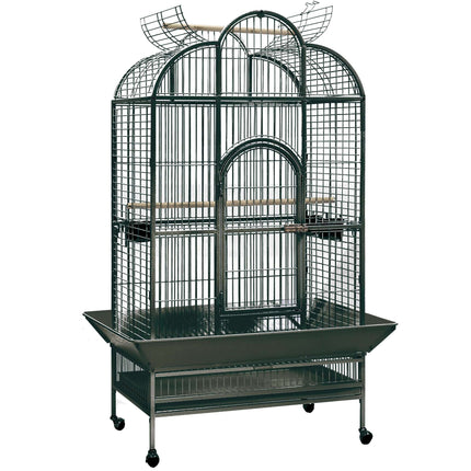 Jaula HOUSE gris forja para loros 175 cm.