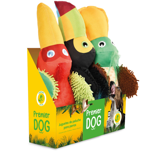 Set 3 Aves de juguete Premier DOG de 22.50 cm