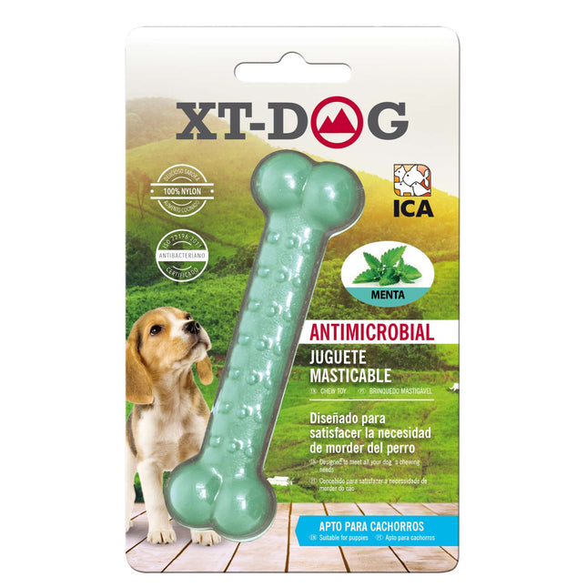 Huesito Dental Bone Nylon Menta de XT-DOG 11 cm.