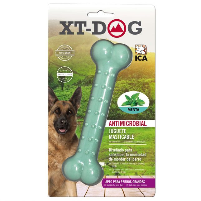 Huesito Dental Bone Nylon Menta de XT-DOG 18 cm.