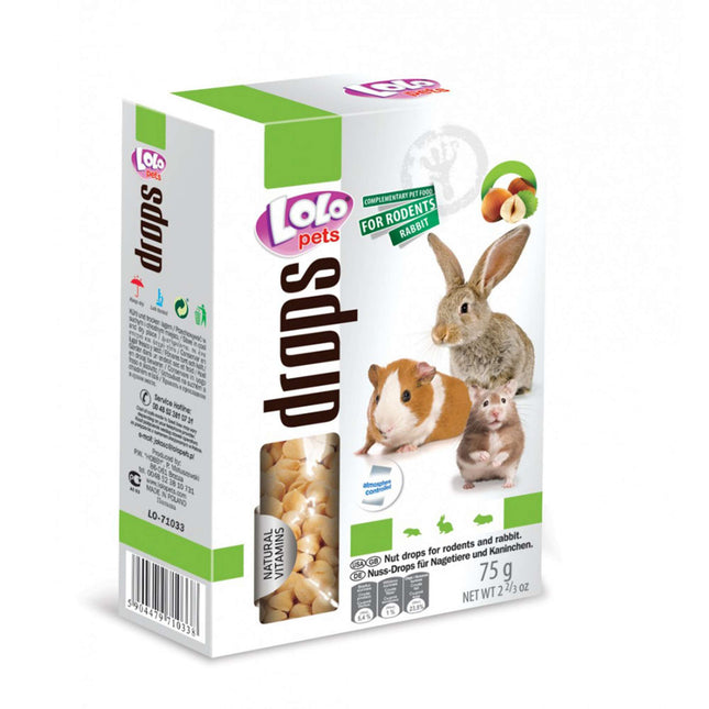 Golosina Drops, nueces "LOLO" 75 gramos