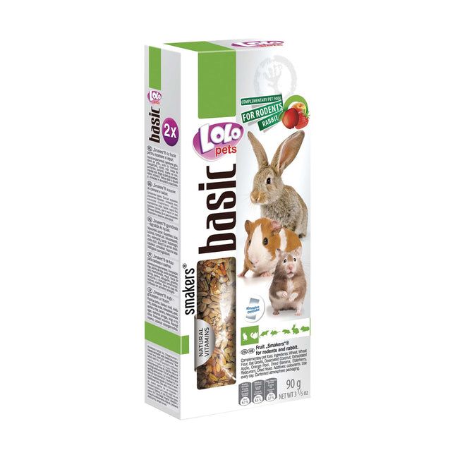 Barritas de fruta para roedores y conejos "LOLO" 90 gramos