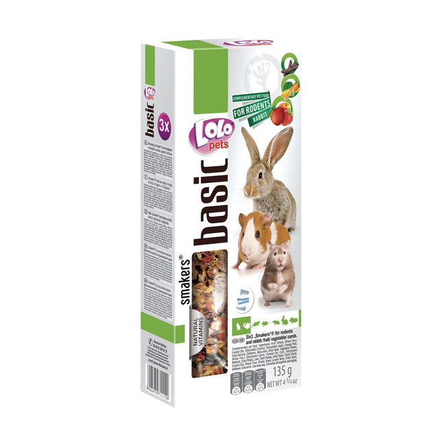 Barritas surtidas para roedores "LOLO" 130 gramos