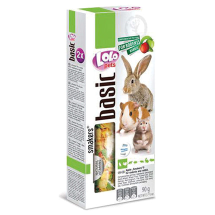 Barritas de manzana para roedores y conejos "LOLO" 90 gramos