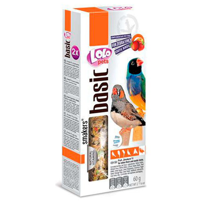 Barritas de fruta para exóticos "LOLO" 60 gramos