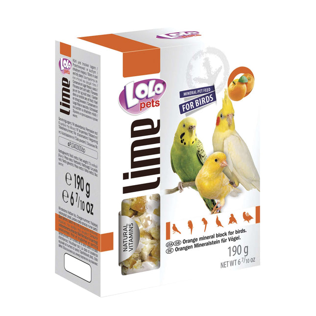 Bloque mineral de naranja para loros "LOLO" 190 gramos