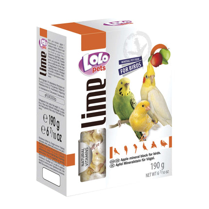Bloque mineral de manzana para loros "LOLO" 190 gramos