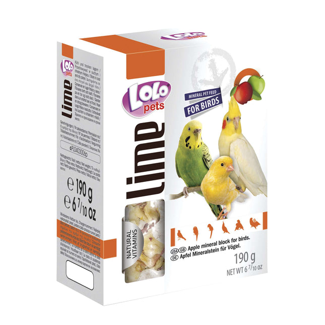 Bloque mineral de manzana para loros "LOLO" 190 gramos