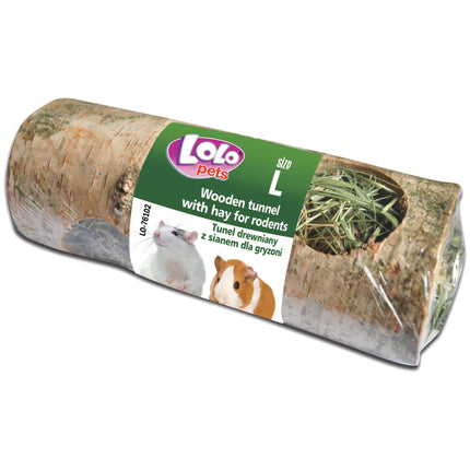 Túnel de madera relleno de heno "LOLO" L