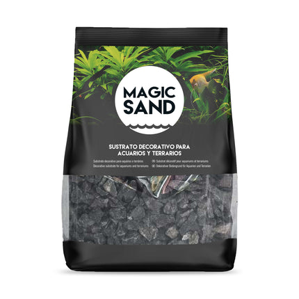 Grava negra MAGIC SAND 8-16 mm 2 kg.