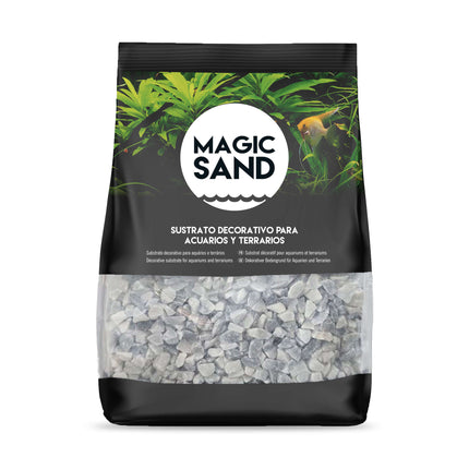 Grava gris azulada MAGIC SAND 6-8 mm 2 kg.