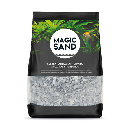 Grava gris azulada MAGIC SAND 2-6 mm 2 kg.