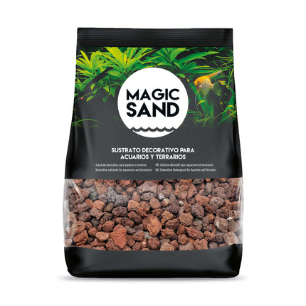 Grava volcánica roja MAGIC SAND 5-9 mm 1.50 kg.