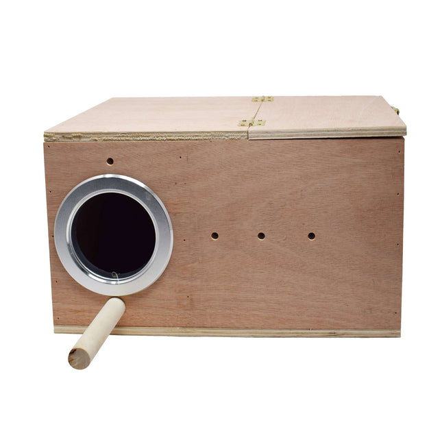Nido de madera para Psitácidas medianos Agapornis 35 cm.