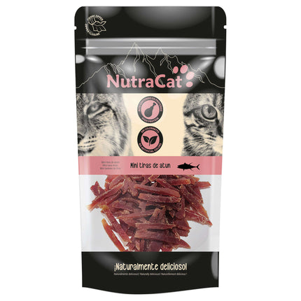 Mini tiras de atún NutraCat de 30 gramos (Pack de 15 uds)