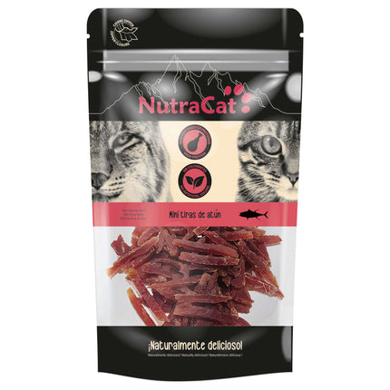 Mini tiras de atún NutraCat de 50 gramos (Pack de 15 uds)