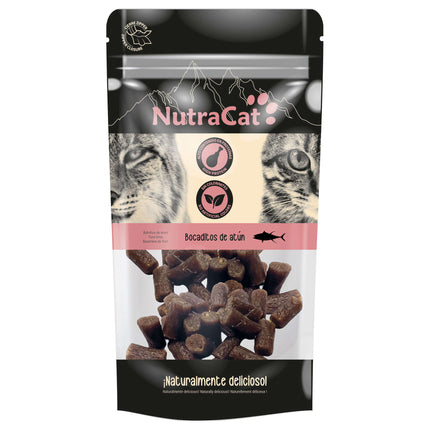 Bocaditos de atún NutraCat de 30 gramos (Pack de 15 uds)