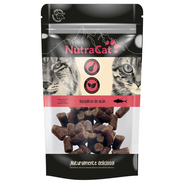 Bocaditos de atún NutraCat de 50 gramos (Pack de 15 uds)