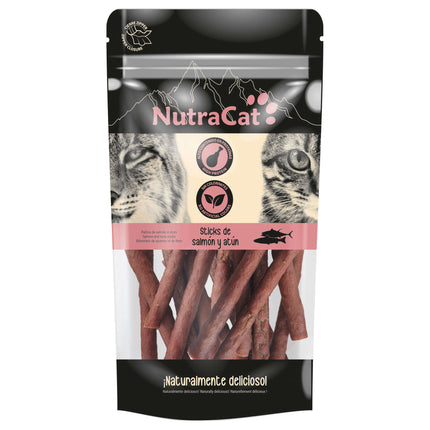 Sticks de salmón y atún NutraCat de 30 gramos (Pack de 15 uds)