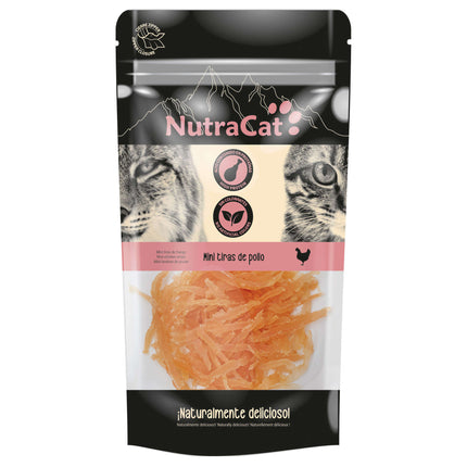 Mini tiras de pollo NutraCat de 30 gramos (Pack de 15 uds)