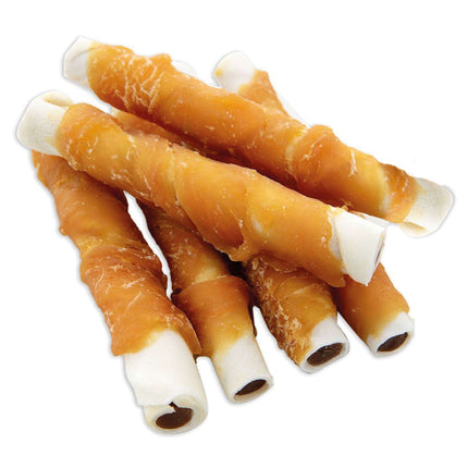 Rollitos de pollo con extremos rellenos NutraDog 1 kg.