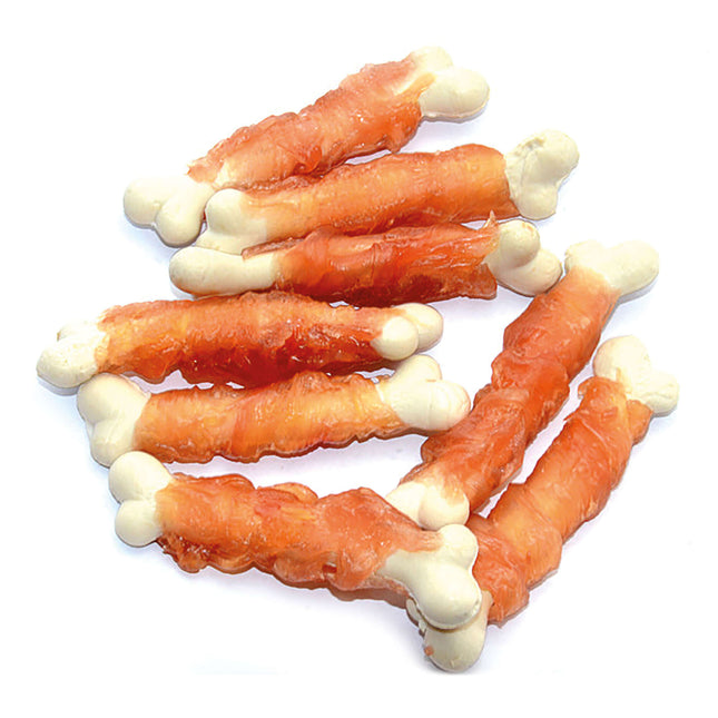 Snack huesitos de pollo con calcio NutraDog 1 kg.